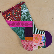 a stocking under the patchwork project category